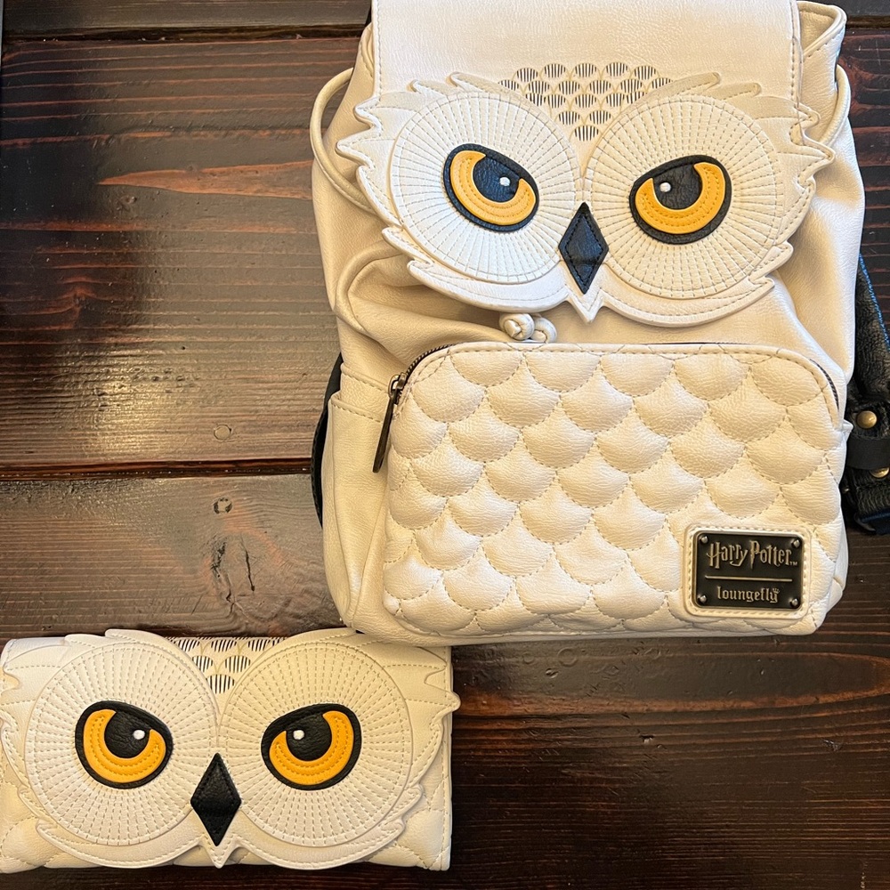 Lounge Fly Harry Potter Hedwig The Owl Backpack & Wallet